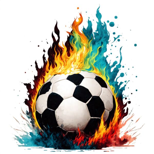Soccer Ball On Fire Thumbnail