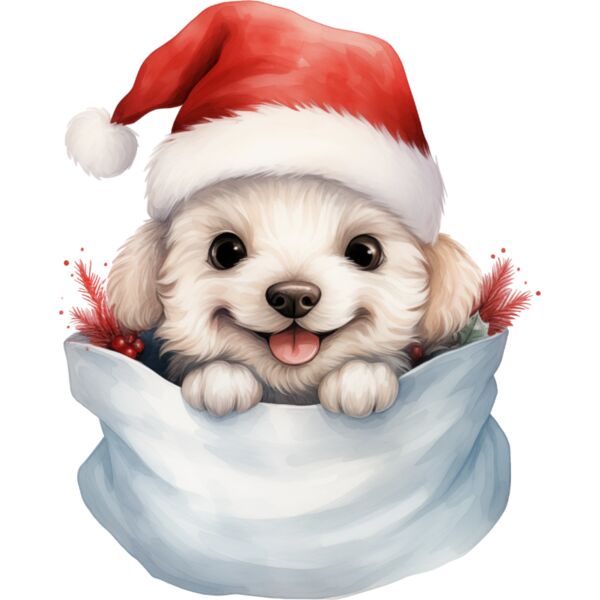 Christmas Puppy Pocket Pooch Thumbnail