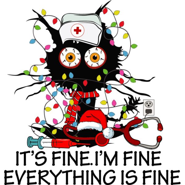 Everything is fine Nurse Cat Thumbnail